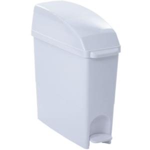 Sanitary Bin – Foot Pedal Operated (19L, Pearl White)